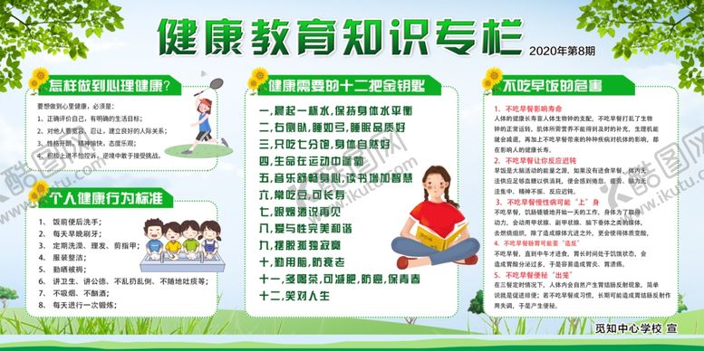 编号：10127106260057134051【酷图网】源文件下载-健康教育知识公益活动宣传展板