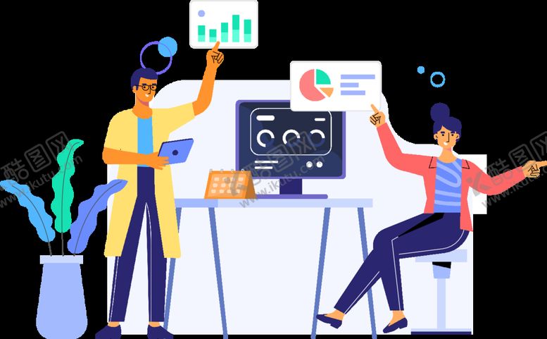 编号：99163109130718492379【酷图网】源文件下载-商务人物插画