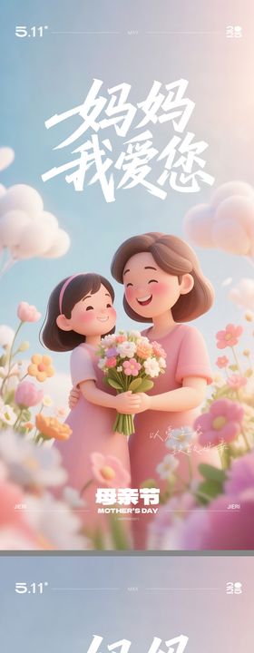 母亲节C4D海报
