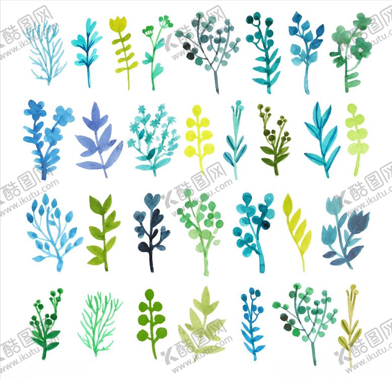 编号：24321109121338063733【酷图网】源文件下载-矢量叶子