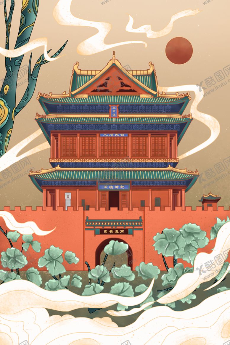 编号：15932511202220562188【酷图网】源文件下载-国潮背景