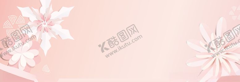 编号：81368507040905533795【酷图网】源文件下载-背景banner立体花粉色电商
