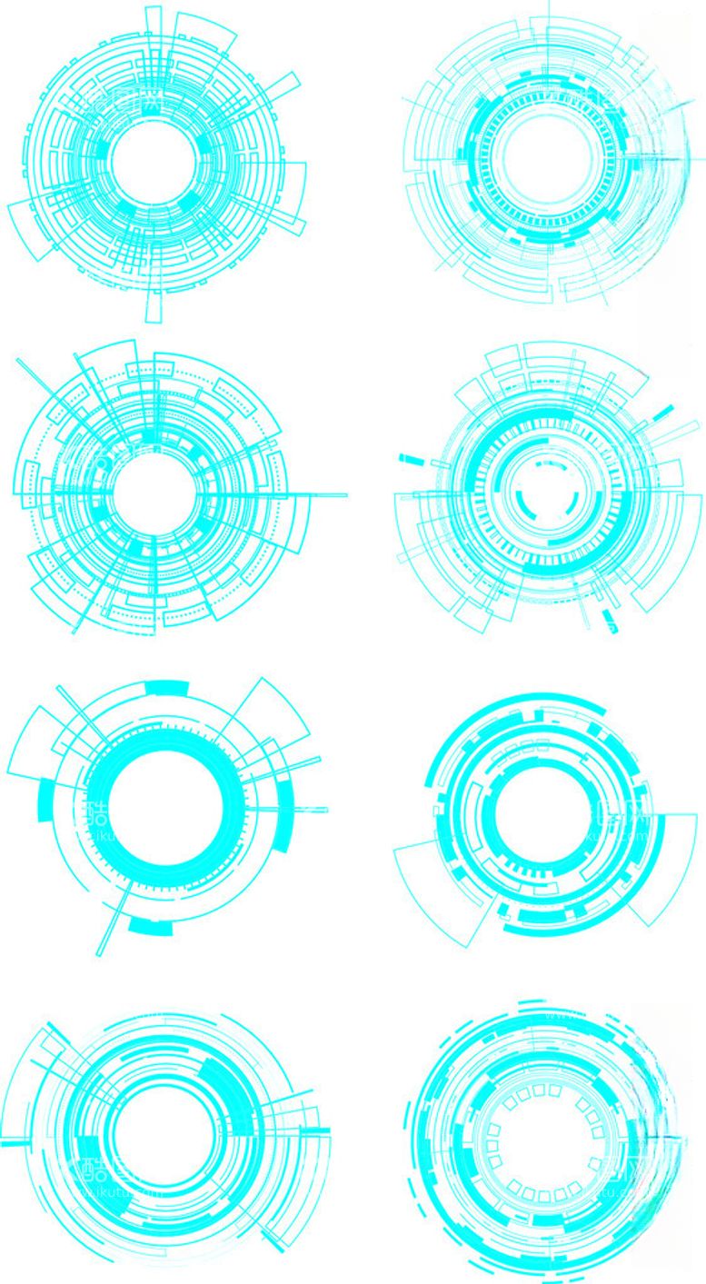 编号：17202812180419307870【酷图网】源文件下载-科技元素矢量蓝色未来感