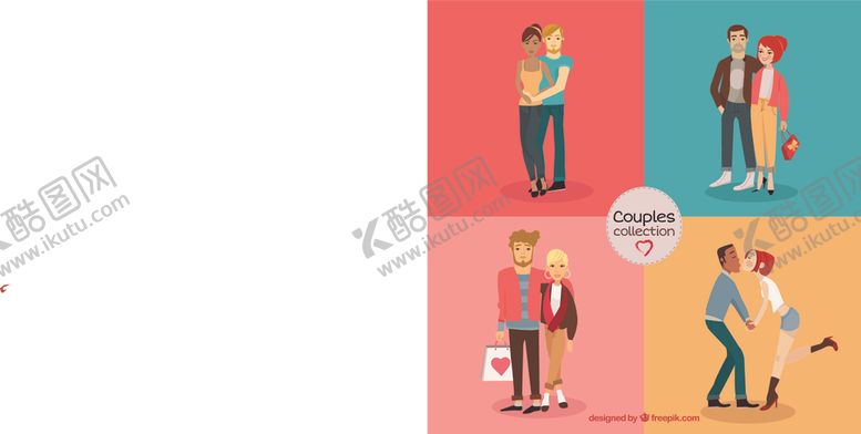 编号：39076109241758263599【酷图网】源文件下载-卡通情侣