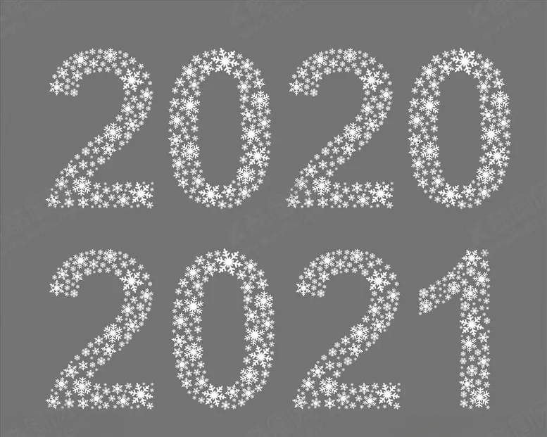 编号：64908306290718576002【酷图网】源文件下载-雪花数字矢量图