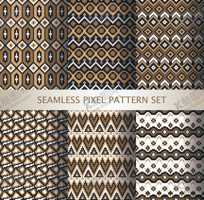 编号：78384111021710372803【酷图网】源文件下载-几何图案集合纹理素材