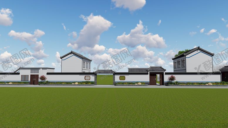 编号：12448709271811011902【酷图网】源文件下载-民房外立面