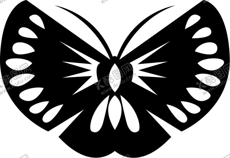 编号：90411010112126347270【酷图网】源文件下载-手绘蝴蝶纹身图案