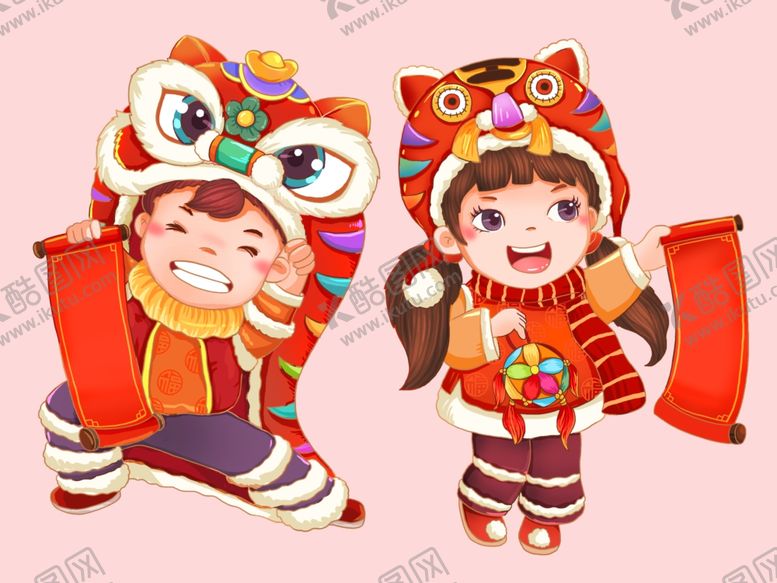 编号：56863301260006473937【酷图网】源文件下载-2022春节可爱福娃迎新