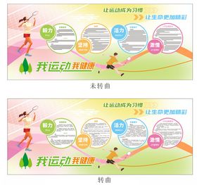 校园运动羽毛球介绍文化墙