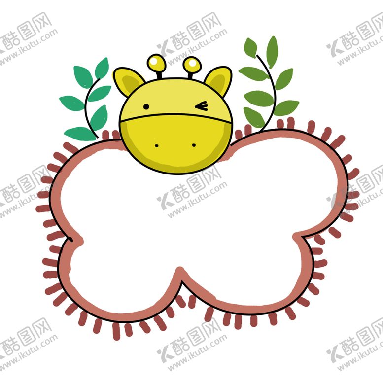 编号：21145609212235542382【酷图网】源文件下载-卡通长颈鹿