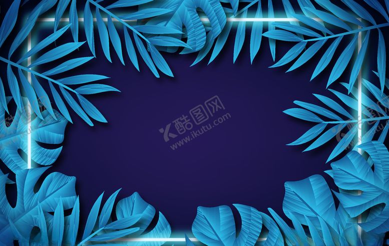 编号：39060610121343122770【酷图网】源文件下载-渐变叶子背景