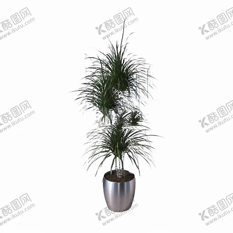 编号：77234602100755571336【酷图网】源文件下载-C4D模型绿色植物