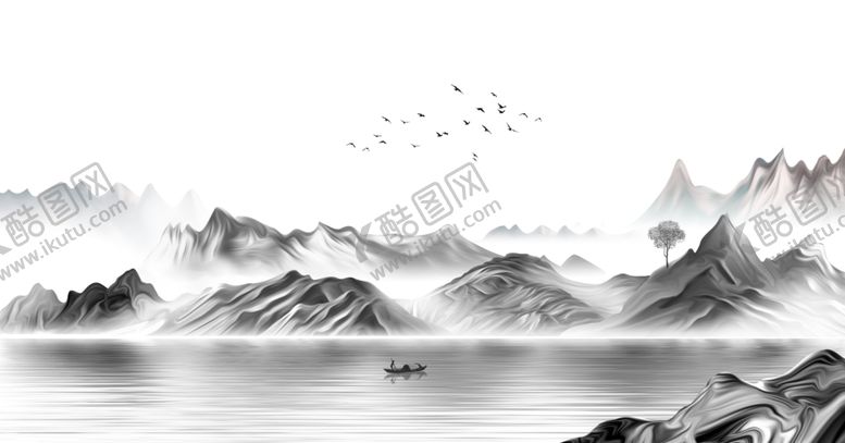 编号：85754301261106385456【酷图网】源文件下载-水墨山水背景