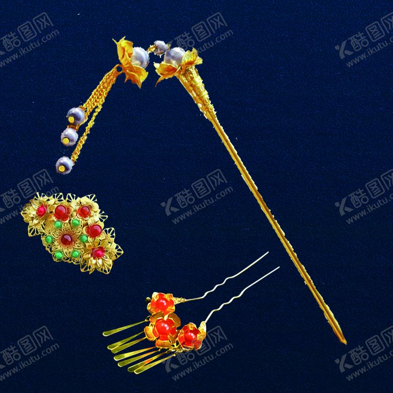 编号：65385910302111497167【酷图网】源文件下载-发簪古风配饰
