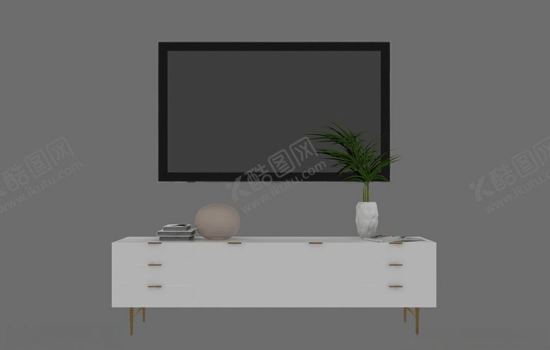 编号：40676409271321086034【酷图网】源文件下载-电视柜3d模型