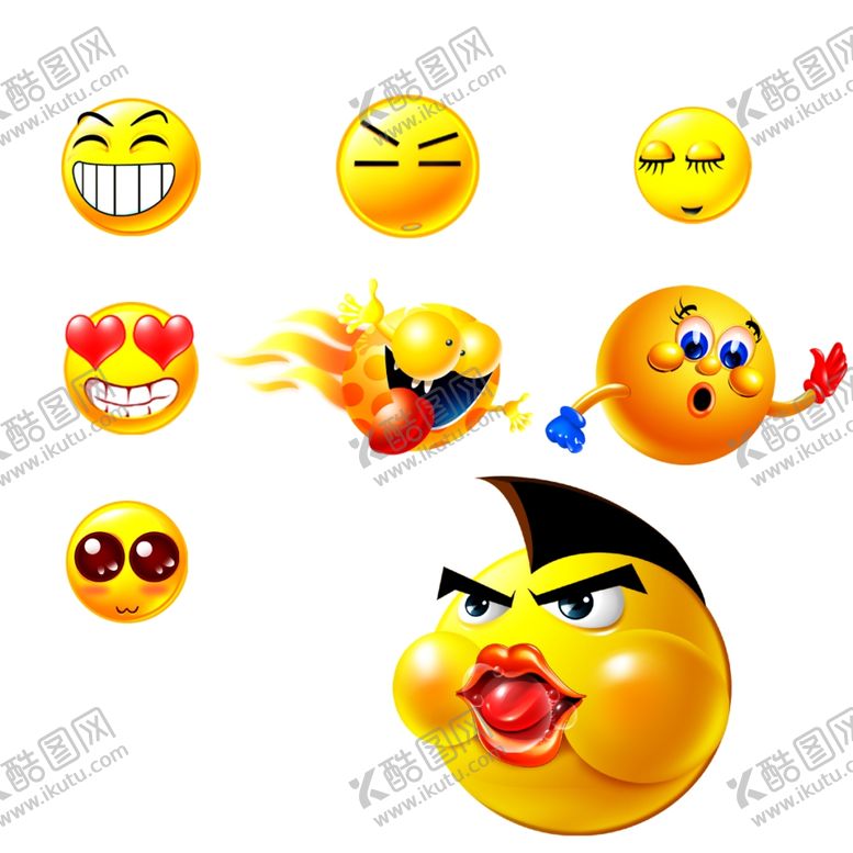 编号：52523301302307427769【酷图网】源文件下载-表情卡通合集