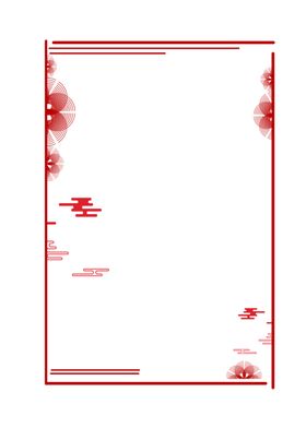 中国风花纹花边边框素材