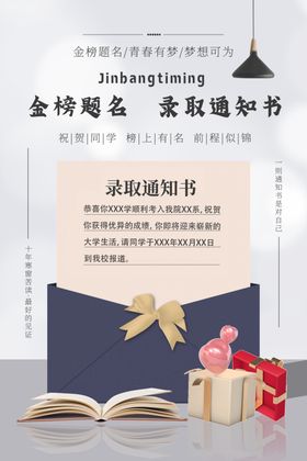 录取海报