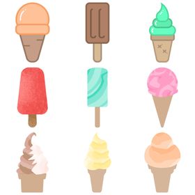 卡通冰淇淋