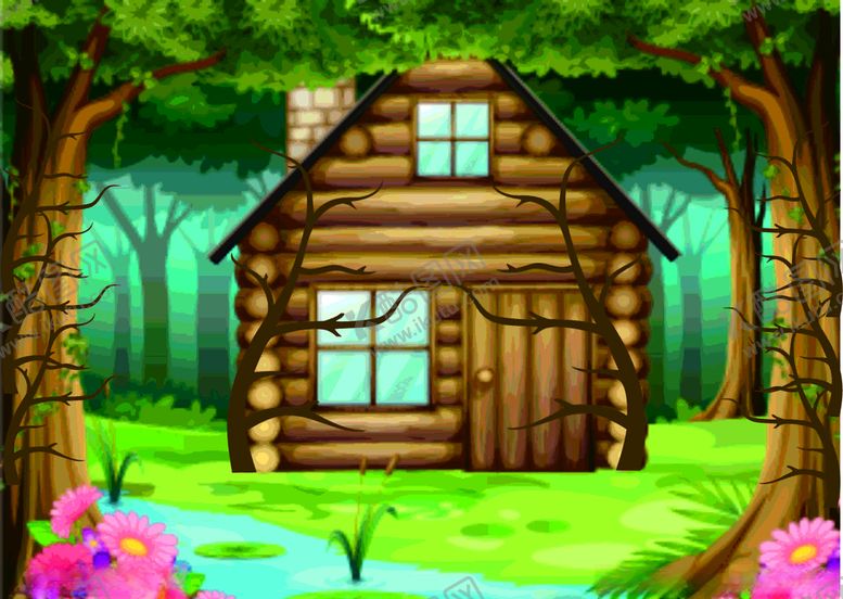 编号：39981510120528442567【酷图网】源文件下载-树和房子