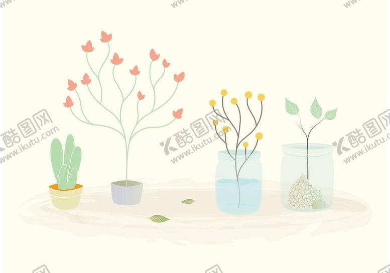 编号：30145709191642494829【酷图网】源文件下载-植物插画图片