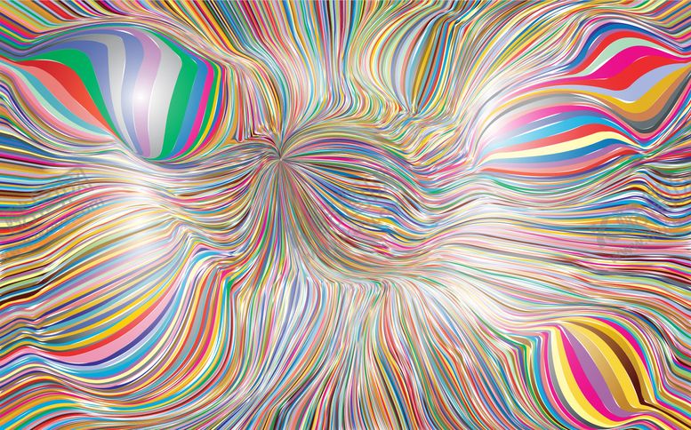 编号：97773309081418062208【酷图网】源文件下载-绚丽多彩抽象线条图案