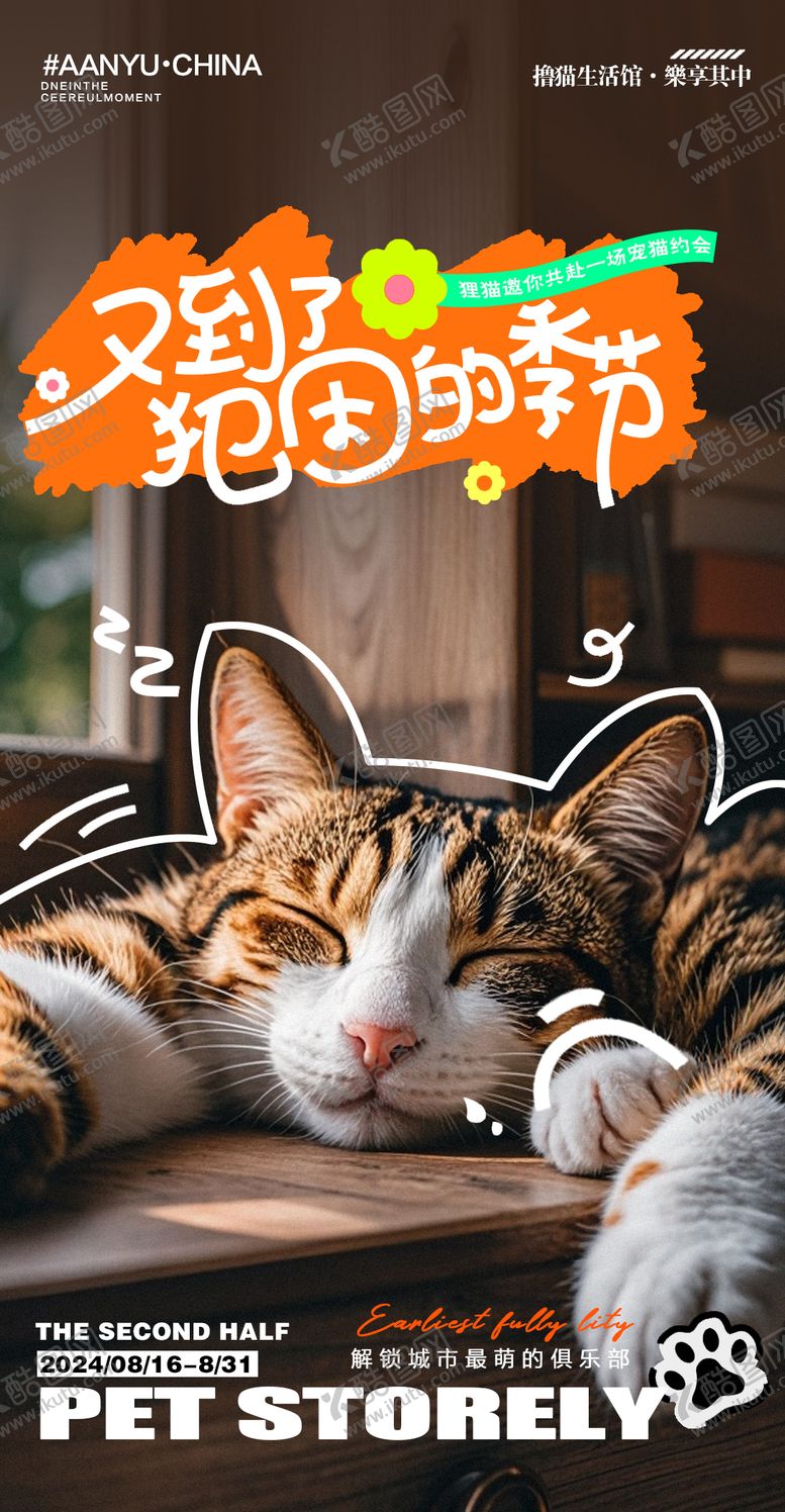 编号：61365504141615588071【酷图网】源文件下载-宠物宠爱猫咪海报
