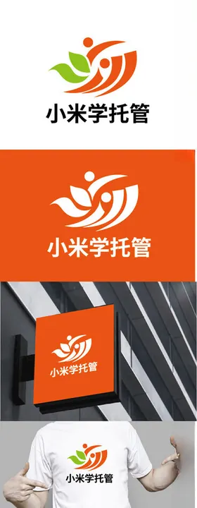 教育标识设计简约字母