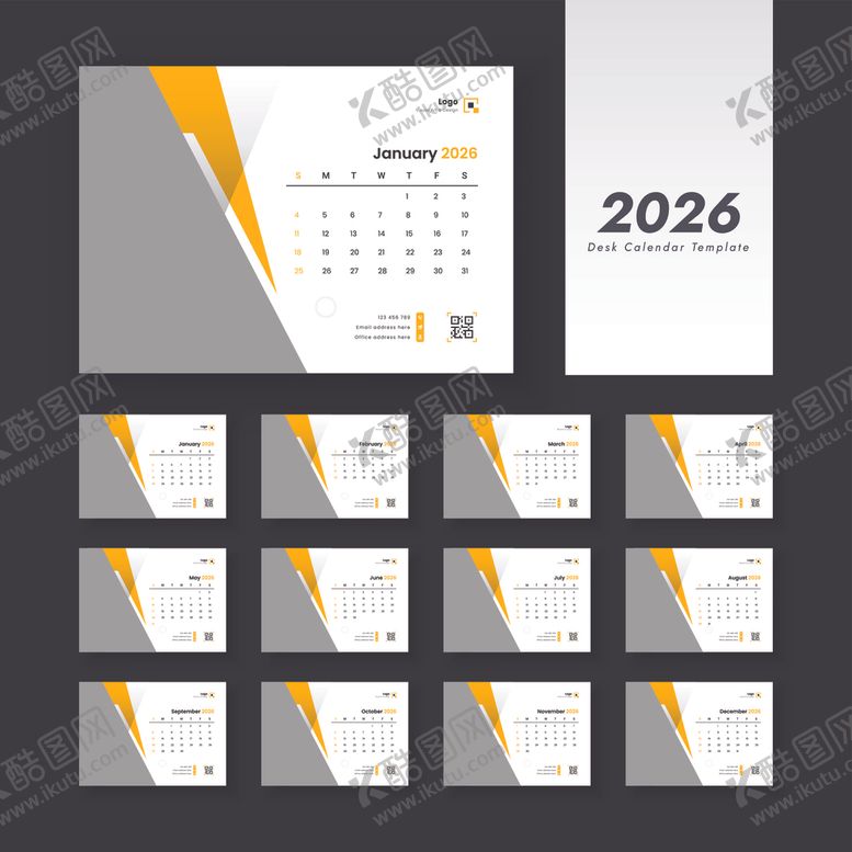 编号：56089709211816069437【酷图网】源文件下载-2026台历模板