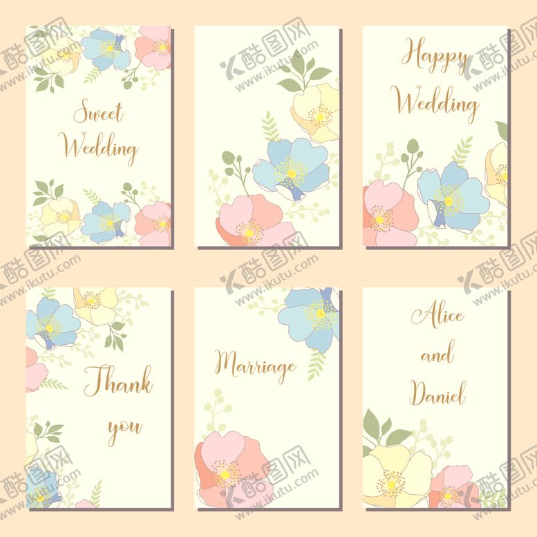 编号：63969704040942194692【酷图网】源文件下载-花卉贺卡