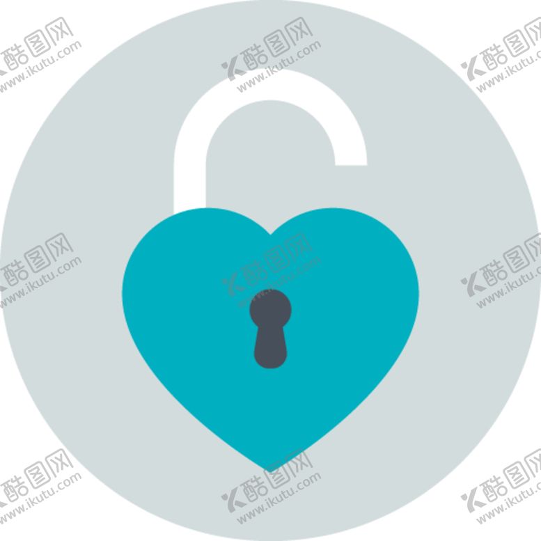 编号：39791410300200409397【酷图网】源文件下载-心型锁图标