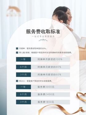 母婴月嫂育婴师家政服务宣传海报