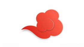 红色祥云云纹中国风