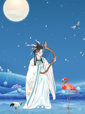 夜光曲仙女弹奏唯美星空月光