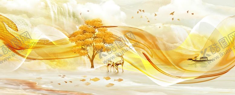 编号：46059010180953349103【酷图网】源文件下载-三联装饰画