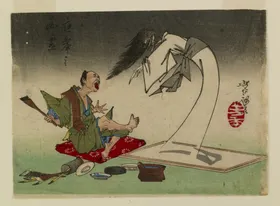 月冈芳年浮世绘武士情景美勇水滸伝