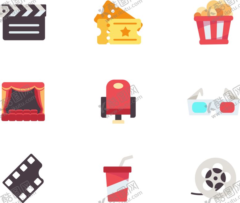 编号：62153509140412445739【酷图网】源文件下载-电影图标