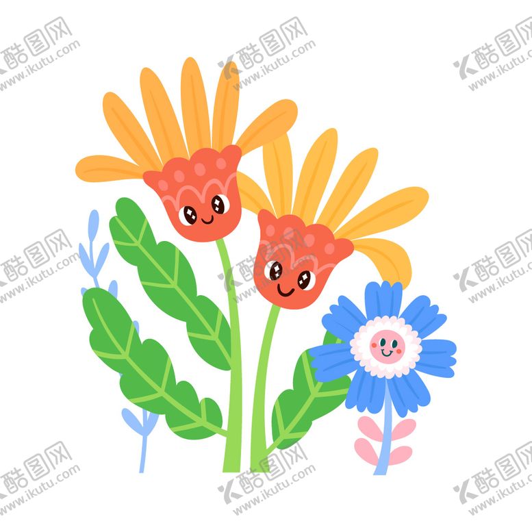 编号：13345510190327426630【酷图网】源文件下载-卡通花朵