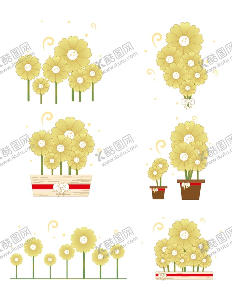 编号：54308402030814108633【酷图网】源文件下载-矢量花朵 矢量花卉