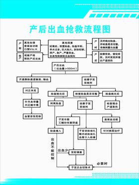 产后出血抢救流程图