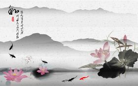 水墨背景墙