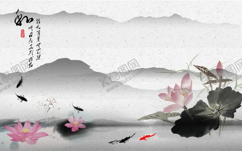 编号：10274205161414243910【酷图网】源文件下载-水墨背景墙