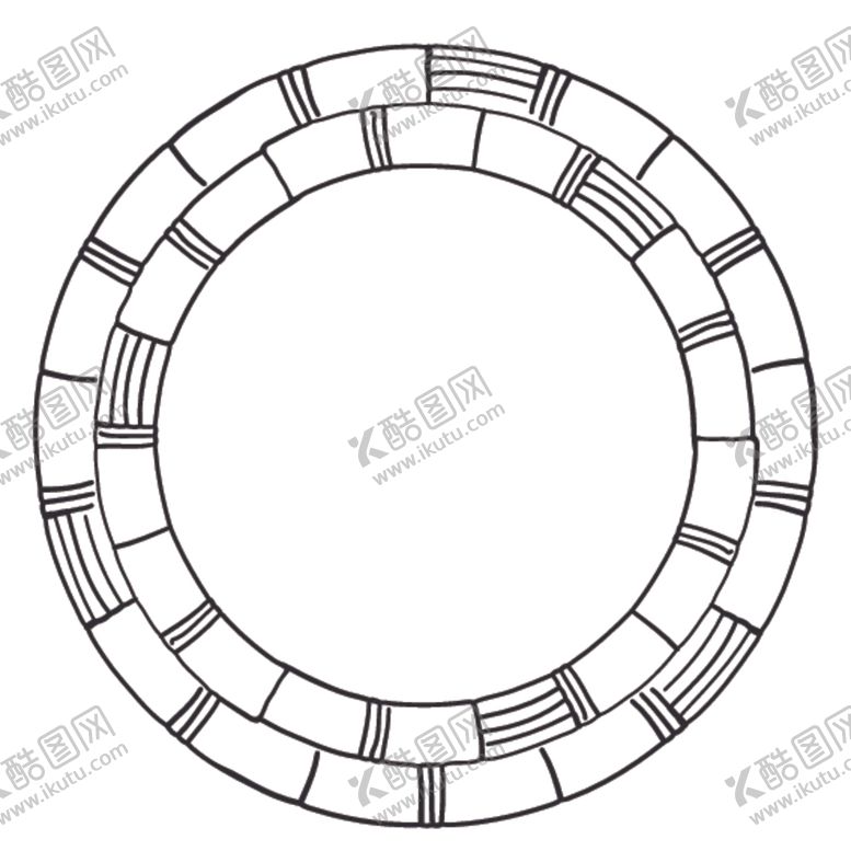 编号：78086509250745552949【酷图网】源文件下载-简笔绘画圆圈图案