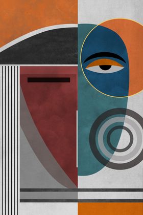 新中式人物抽象装饰画