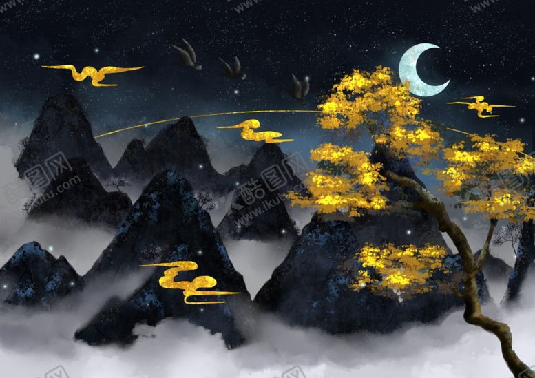 编号：38625209292055117627【酷图网】源文件下载-烫金中国风