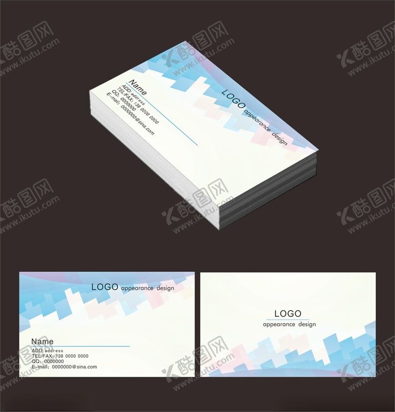 编号：59979802130144368817【酷图网】源文件下载-时尚感名片素材