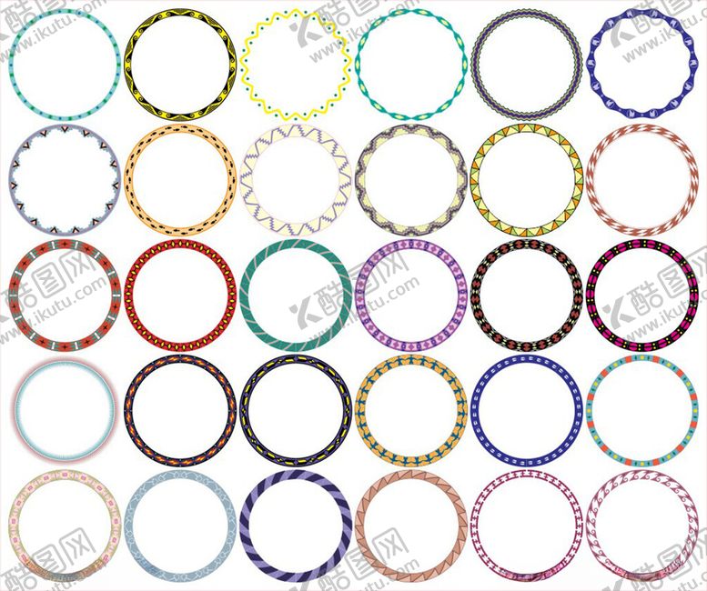 编号：51406210062123001293【酷图网】源文件下载-圆形中式花边圆形边框