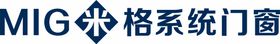 米格门窗logo 标