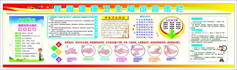 编号：42553411180158329284【酷图网】源文件下载-校园健康卫生知识宣传栏